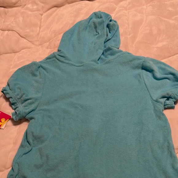 NWT Girls Swim terry cloth zip cover up size 10/12 - Picture 4 of 5